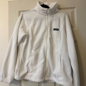 Columbia Soft White Fleece Jacket